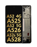 Reparación de pantalla con marco OLED para Samsung Galaxy A52 en Guatemala.
