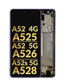 Reparación de pantalla con marco OLED para Samsung Galaxy A52 en Guatemala.