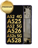 Reparación de pantalla OLED con marco para Samsung Galaxy A52 en Guatemala.