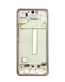 Reparación de pantalla OLED con marco para Galaxy A53 5G en Guatemala, mayorista de pantallas Galaxy con envío a talleres.