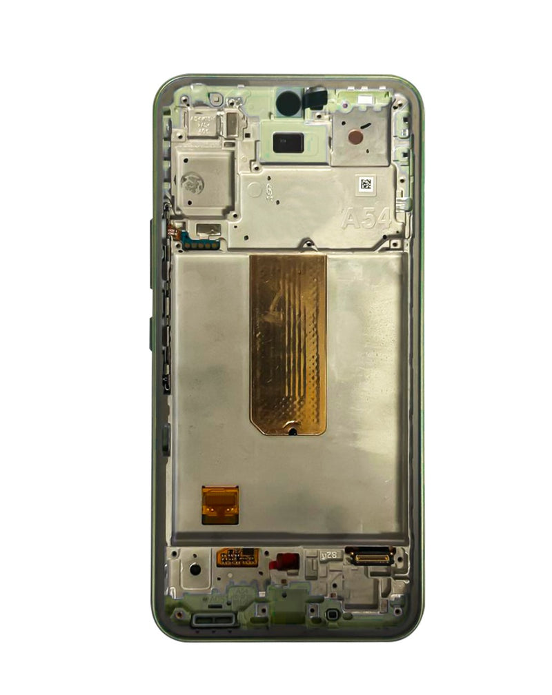 Reparación de pantalla original con marco OLED Galaxy A54 5G en Guatemala. 