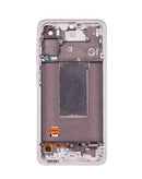 Reparación de pantalla con marco Samsung Galaxy A56 (A566 2025) color rosa en Guatemala.