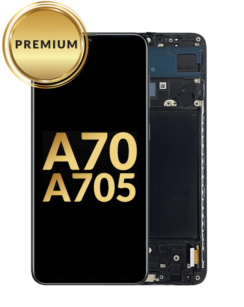 Reparación de pantalla premium OLED Samsung Galaxy A70 en Guatemala a cargo de un taller especializado en reparaciones de pantallas Samsung.