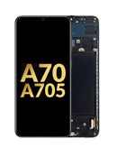 Reparación de pantalla original con marco OLED Samsung Galaxy A70 en Guatemala.