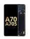 Reparación de pantalla original con marco OLED Samsung Galaxy A70 en Guatemala.