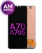 Reparación de pantalla sin marco sin lector de huella para Galaxy A70 en Guatemala.