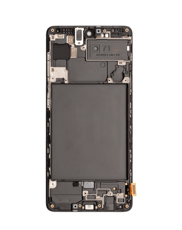 Reparación de pantalla con marco para Galaxy A71 en Guatemala, disponibilidad de pantallas OLED y servicio de alta calidad.