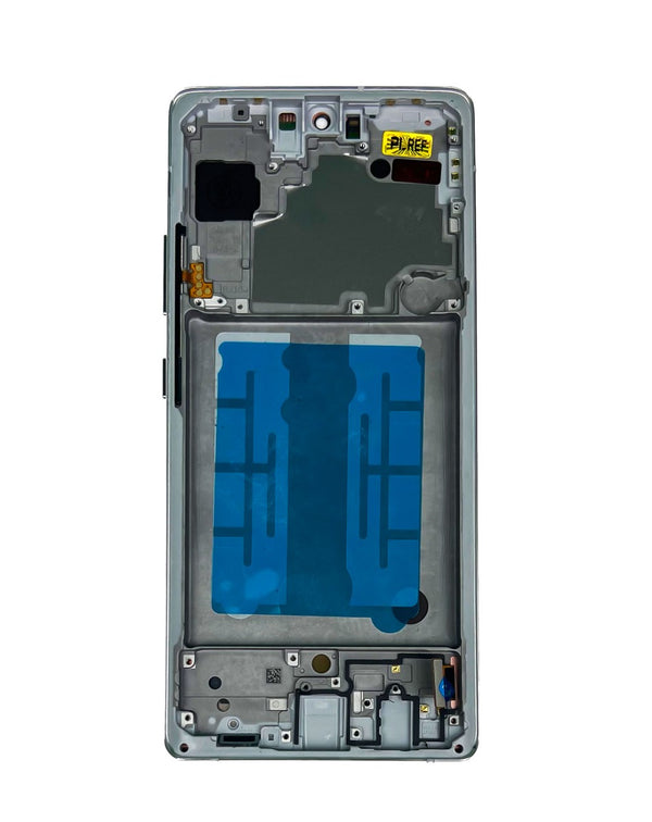 Encuentra la pantalla OLED con marco para Galaxy A71 5G (A716U / 2020) en Guatemala, ideal para reparaciones en talleres especializados.