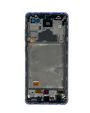 Reparación de pantalla OLED con marco para Samsung Galaxy A72 (A725 / 2021) (6.67") color Awesome Violet en Guatemala.