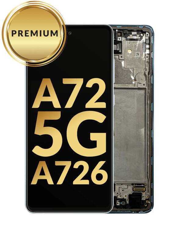 Venta de pantallas con marco para Samsung Galaxy A72 5G (A726 / 2021) en Guatemala, ¡repara tu pantalla de manera rápida y económica con nuestros componentes originales!