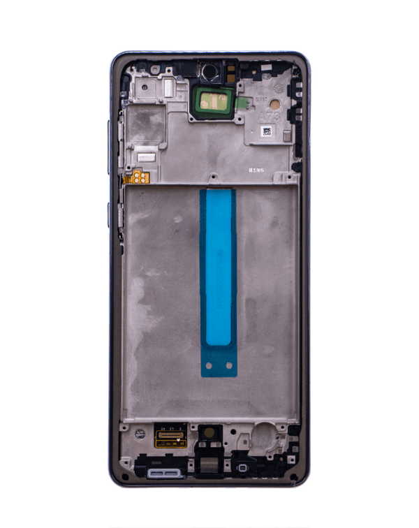 Reemplazo de pantalla OLED con marco para Samsung Galaxy A73 en Guatemala, servicio de reparación disponible en talleres autorizados.