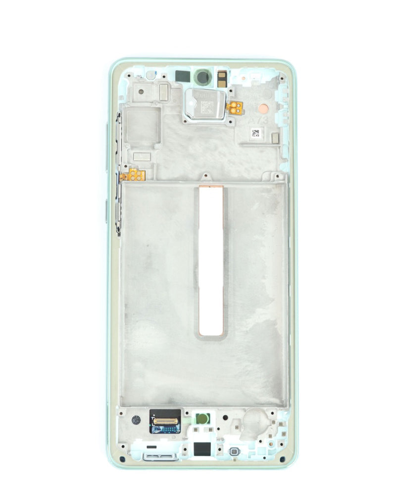 Encuentra la mejor pantalla original con marco para Galaxy A73 5G en Guatemala, en reparaciones de pantallas de móviles.