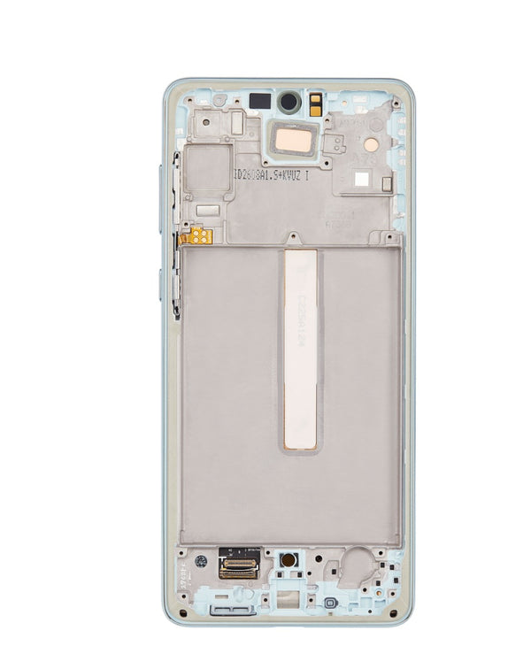 Reparación de pantalla OLED Samsung Galaxy A73 5G con marco en Guatemala, disponible en mayoristas de repuestos y talleres de reparación.