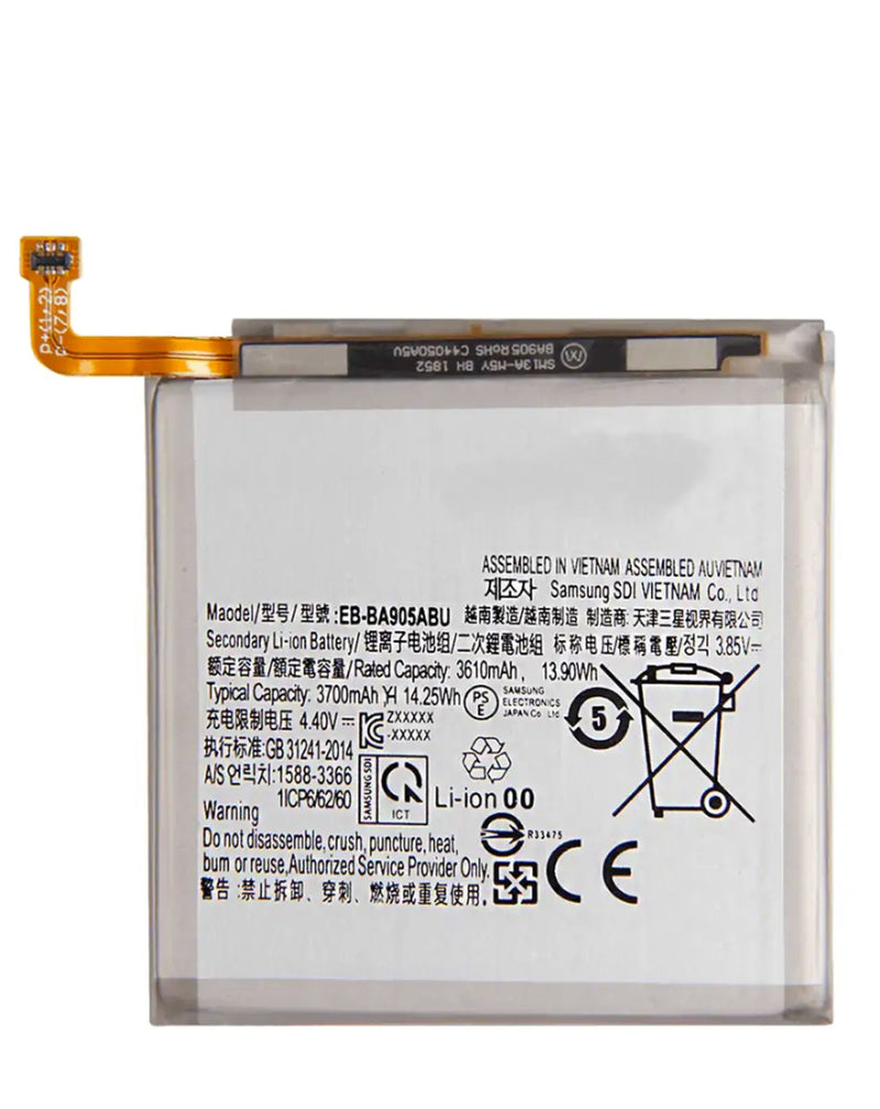 Batería original EB-BA908ABY para Galaxy A90 5G disponible en mayoristas de Guatemala para reparaciones.