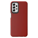 Estuche protector rojo de doble capa para Samsung Galaxy A23 5G, absorción de impactos, resistente y duradero.
