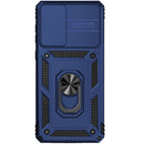 Encuentra la mejor funda híbrida de dos capas para Samsung Galaxy A25 5G con anillo metálico y protector de cámara en Guatemala.