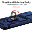 Encuentra la mejor funda híbrida de dos capas para Samsung Galaxy A25 5G con anillo metálico y protector de cámara en Guatemala.