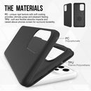 Funda protectora negra de doble capa SlowBack para Samsung Galaxy A73 5G, con absorción de impactos y bordes elevados.