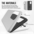 Funda SlowBack protectora doble capa plateada para Samsung Galaxy A73 5G con absorción de golpes.