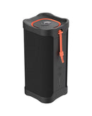 Altavoz inalámbrico Skullcandy Terrain XL negro, resistente al agua, con asa de transporte y botones de control.