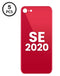 Tapa trasera con orificio de cámara más grande para iPhone SE 2020 (RED) en Guatemala, disponible en BajoPPLCD para reparaciones y componentes de iPhone.