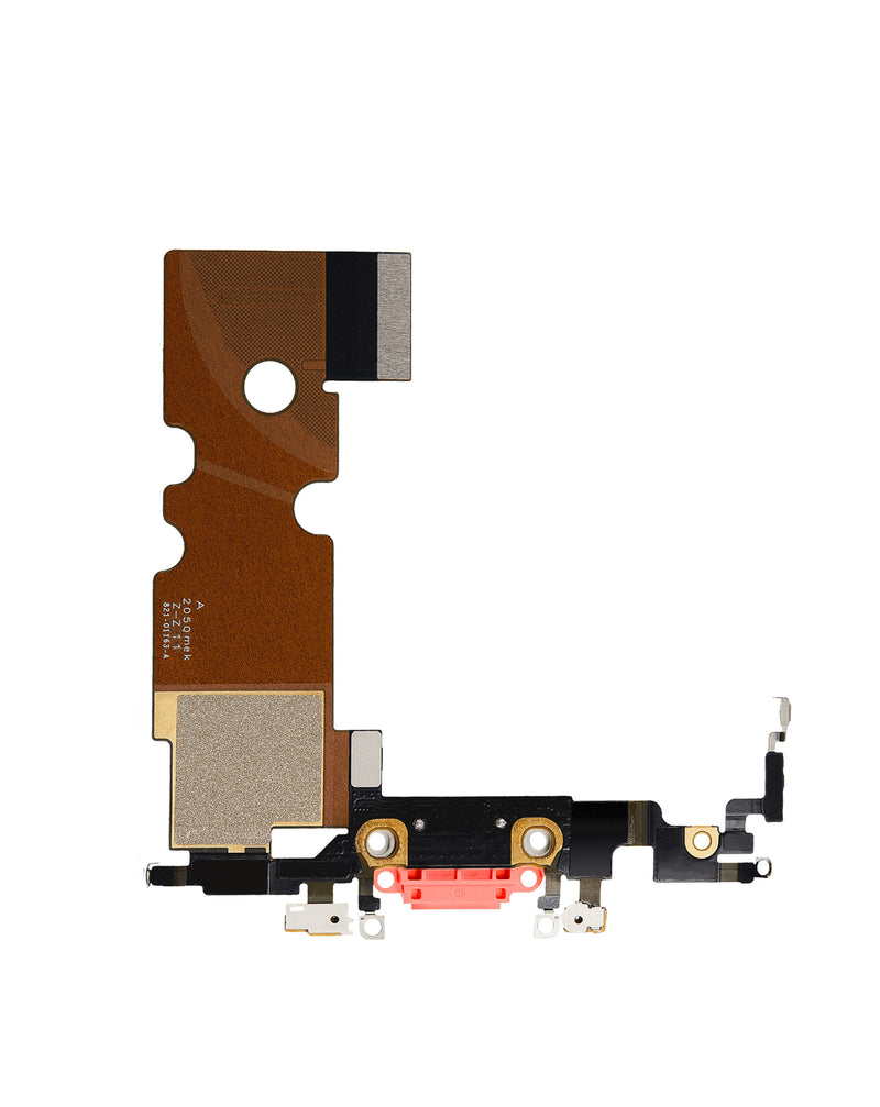 Reparación de puerto de carga para iPhone SE 2020 en Guatemala, encuentra el cable flexible en color rojo en distribuidores mayoristas.