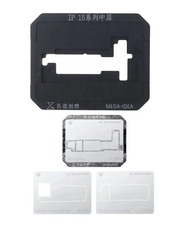 Encuentra la mejor plataforma reballing QianLi Mega-Idea para iPhone 15 Series en Guatemala.