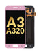 Reparación de pantalla OLED sin marco para Galaxy A3 (A320 / 2017) en Guatemala - Color rosa.