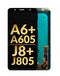 Reparación de pantalla original OLED sin marco para Samsung Galaxy A6+ y J8+ en Guatemala.