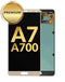 Reparación de pantalla OLED Samsung Galaxy A7 en Guatemala, repuestos de pantalla en color dorado disponibles en mayorista.