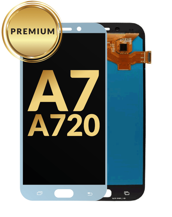 Reparación de pantalla sin marco Samsung Galaxy A7 (A720 / 2017) en Guatemala - Mayorista de pantallas OLED premium en LIGHT BLUE.
