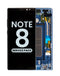 Encuentra la pantalla original con marco en color Deepsea Blue para Samsung Galaxy Note 8 en Guatemala, ideal para reparaciones en talleres especializados.