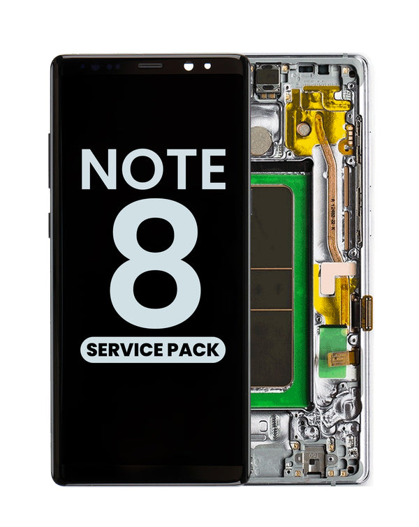 Reparación de pantalla con marco original Galaxy Note 8 N950 en Guatemala.