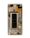 Reparación de pantalla OLED con marco para Samsung Galaxy Note 8 N950 en Guatemala, disponible en color Maple Gold.