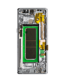 Pantalla OLED con marco Galaxy Note 8 N950 (ORCHID GRAY) ideal para reparaciones en Guatemala, disponibles en mayoristas de pantallas Samsung en talleres especializados.