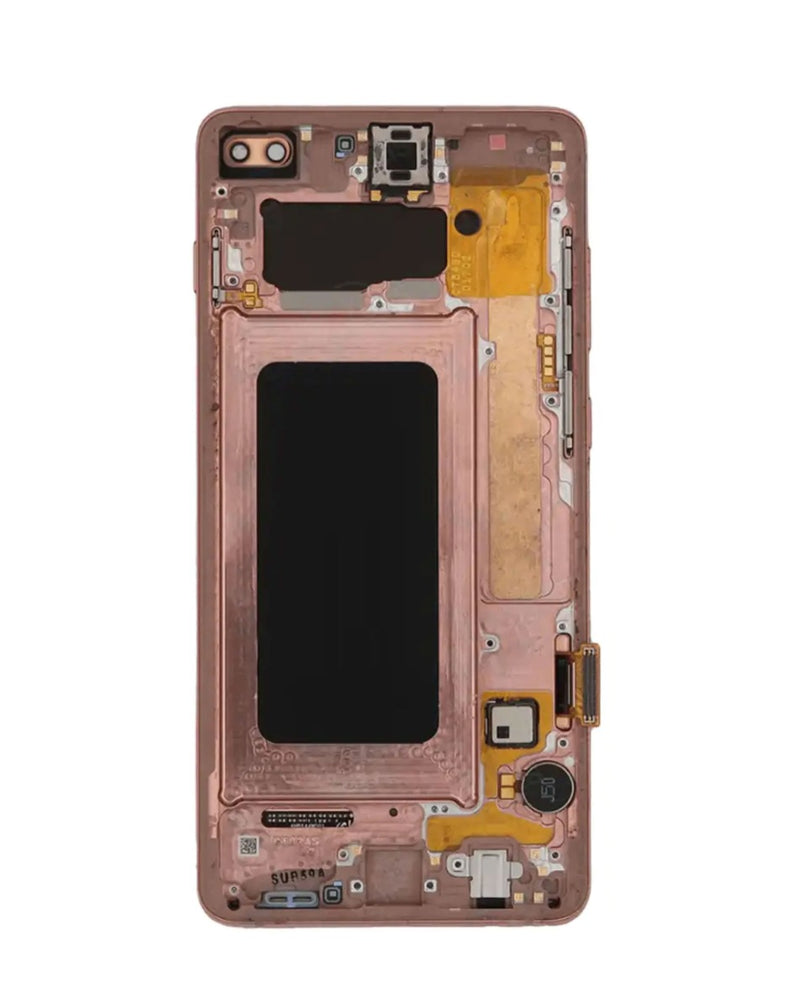 Reparación de pantalla con marco sin sensor de huellas para Galaxy S10 Plus en Guatemala.