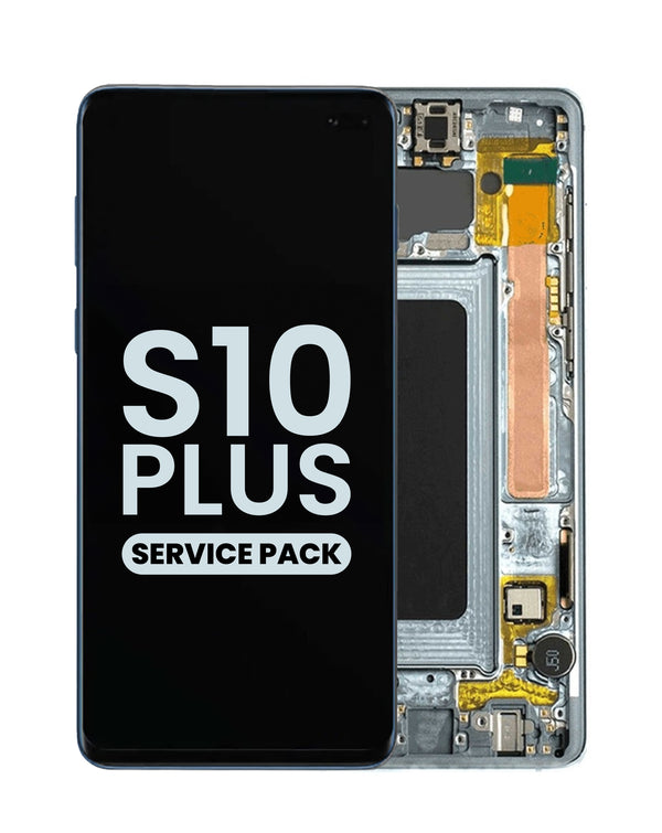 Reparación de pantalla con marco original Samsung Galaxy S10 Plus en Guatemala.