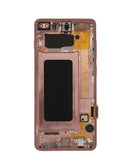 Pantalla con marco Samsung Galaxy S10 Plus (G975) (FLAMINGO PINK) (Service Pack)