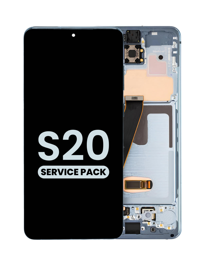 Repuesto original de pantalla OLED con marco para Samsung Galaxy S20 G980 / G981 en Guatemala.
