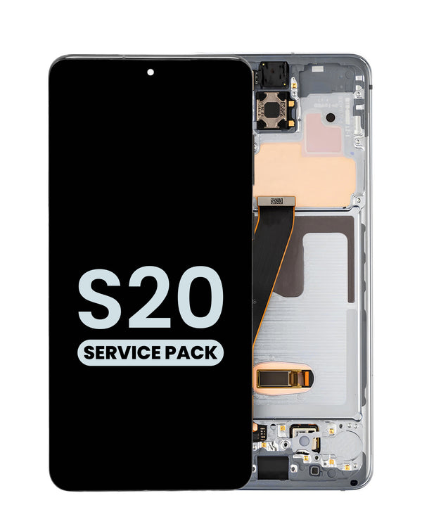Reparación de pantalla Galaxy S20 con marco original OLED en Guatemala, mayorista de pantallas con etiqueta Pantalla con marco.