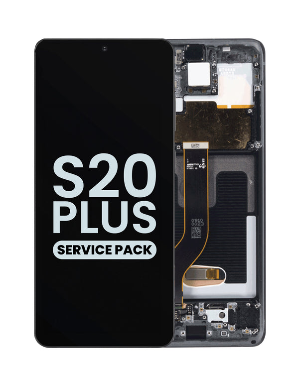 Reparación de pantalla original Samsung Galaxy S20 Plus con marco en Guatemala, servicio mayorista con pantallas OLED Service Pack.