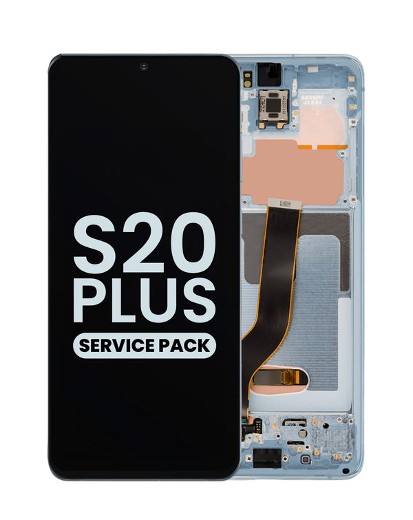 Encuentra pantallas originales con marco para Samsung Galaxy S20 Plus en Guatemala, las mejores reparaciones en talleres especializados.