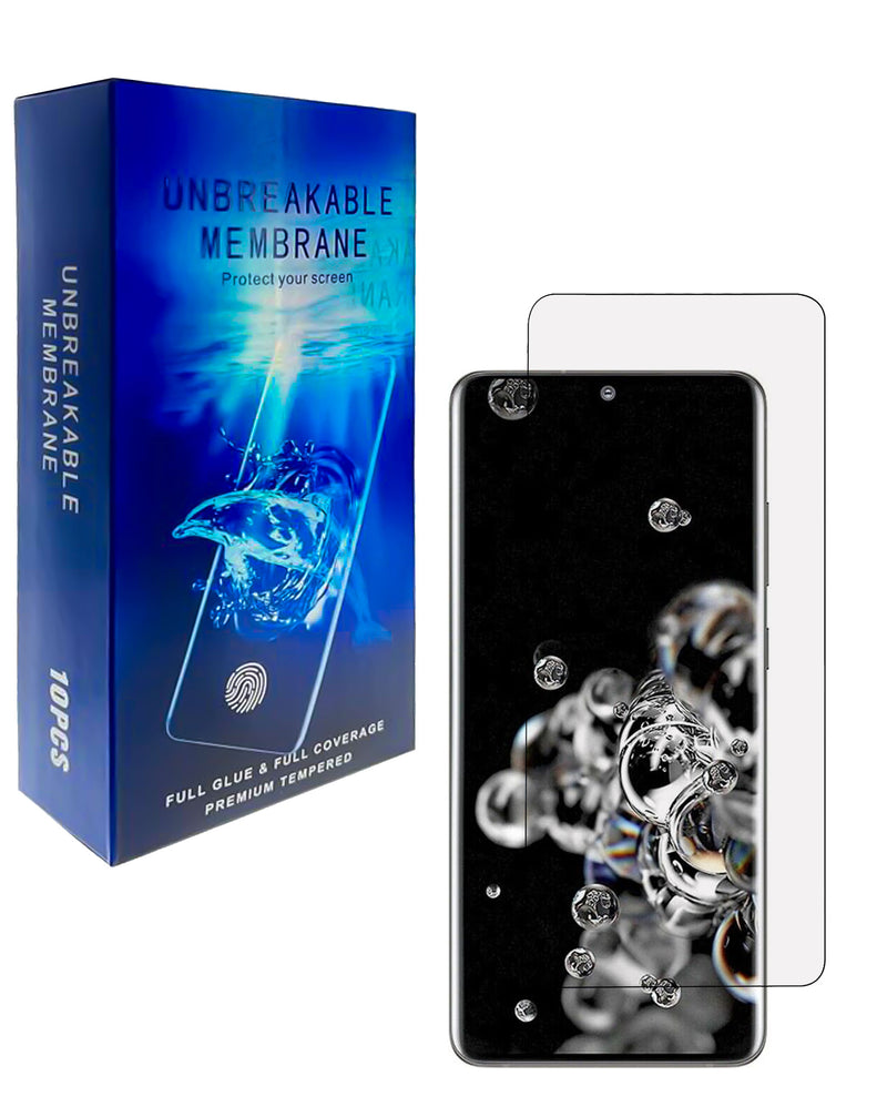 Protector de pantalla TPU film termoplástico Samsung Galaxy S20 Ultra, pack de 10, resistente y durable en Guatemala.