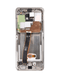Encuentra pantallas originales con marco para Samsung Galaxy S20 Ultra G988 en Guatemala, ideales para reparaciones de pantalla en talleres especializados.