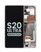 Encuentra pantallas originales con marco para Samsung Galaxy S20 Ultra G988 en Guatemala, ideales para reparaciones de pantalla en talleres especializados.