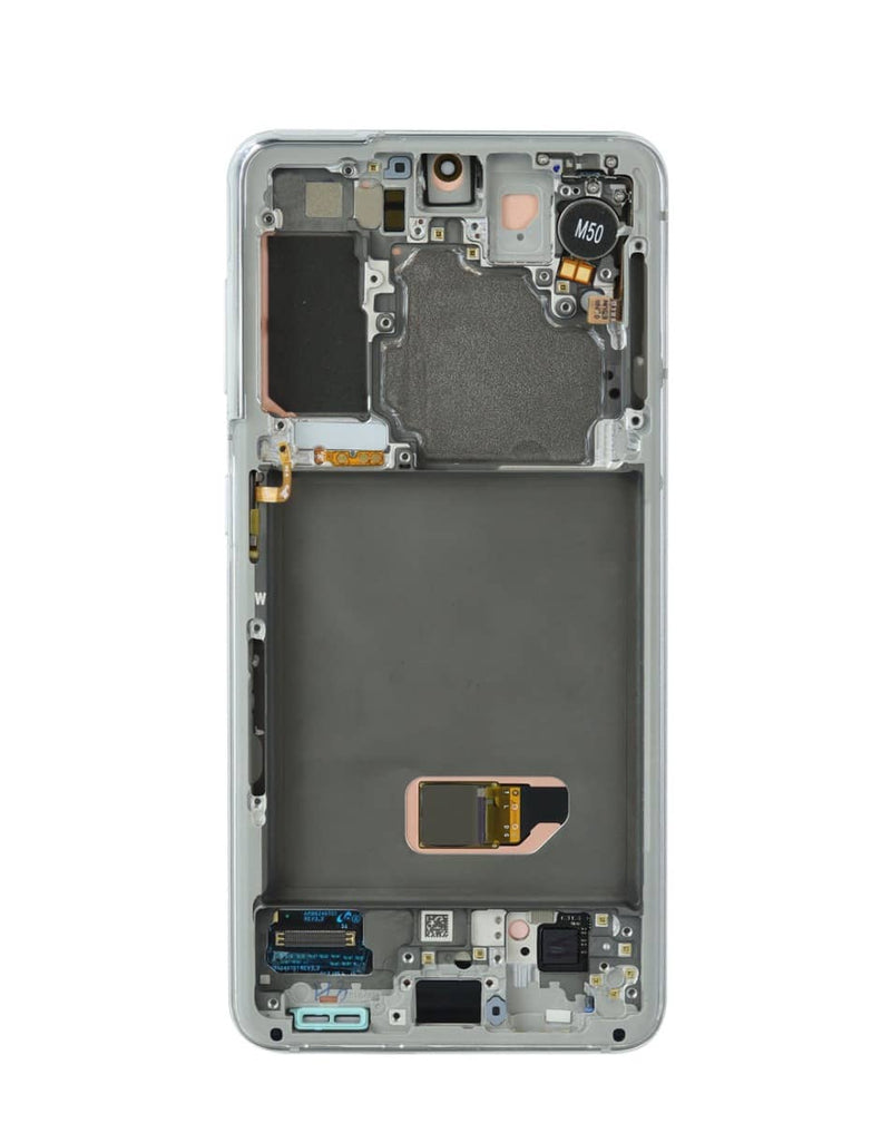 Reparación de pantalla original con marco Samsung Galaxy S21 G991 en Guatemala.