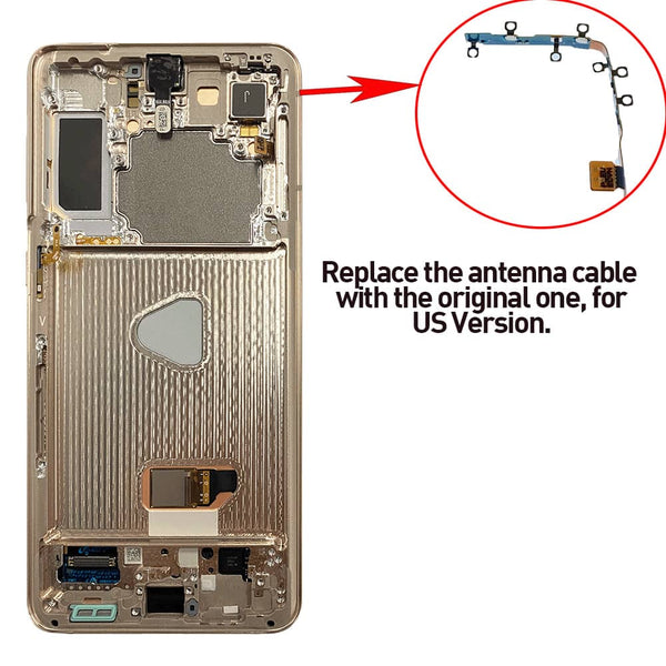Reparación de pantalla original con marco para Samsung Galaxy S21 Plus G996 en Guatemala.