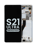 Reparación de pantalla original con marco Samsung Galaxy S21 Ultra G998 (PHANTOM SILVER) en Guatemala.