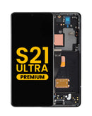 Pantalla OLED con marco original para Samsung Galaxy S21 Ultra 5G en Guatemala, mayorista de displays Samsung.