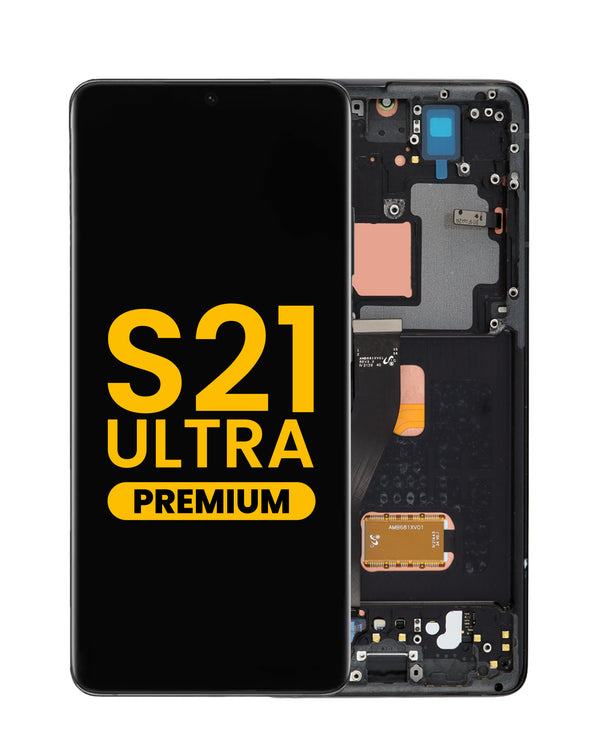 Pantalla OLED con marco original para Samsung Galaxy S21 Ultra 5G en Guatemala, mayorista de displays Samsung.